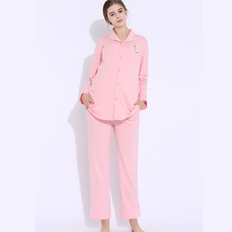 Maternity Breastfeeding Sleepwear Nursing Pajamas Set Women Cotton Pregnant Pajama Set H314 Maternity Breastfeeding Sleepwear Nursing Pajamas Set Women Cotton Pregnant Pajama Set H314
