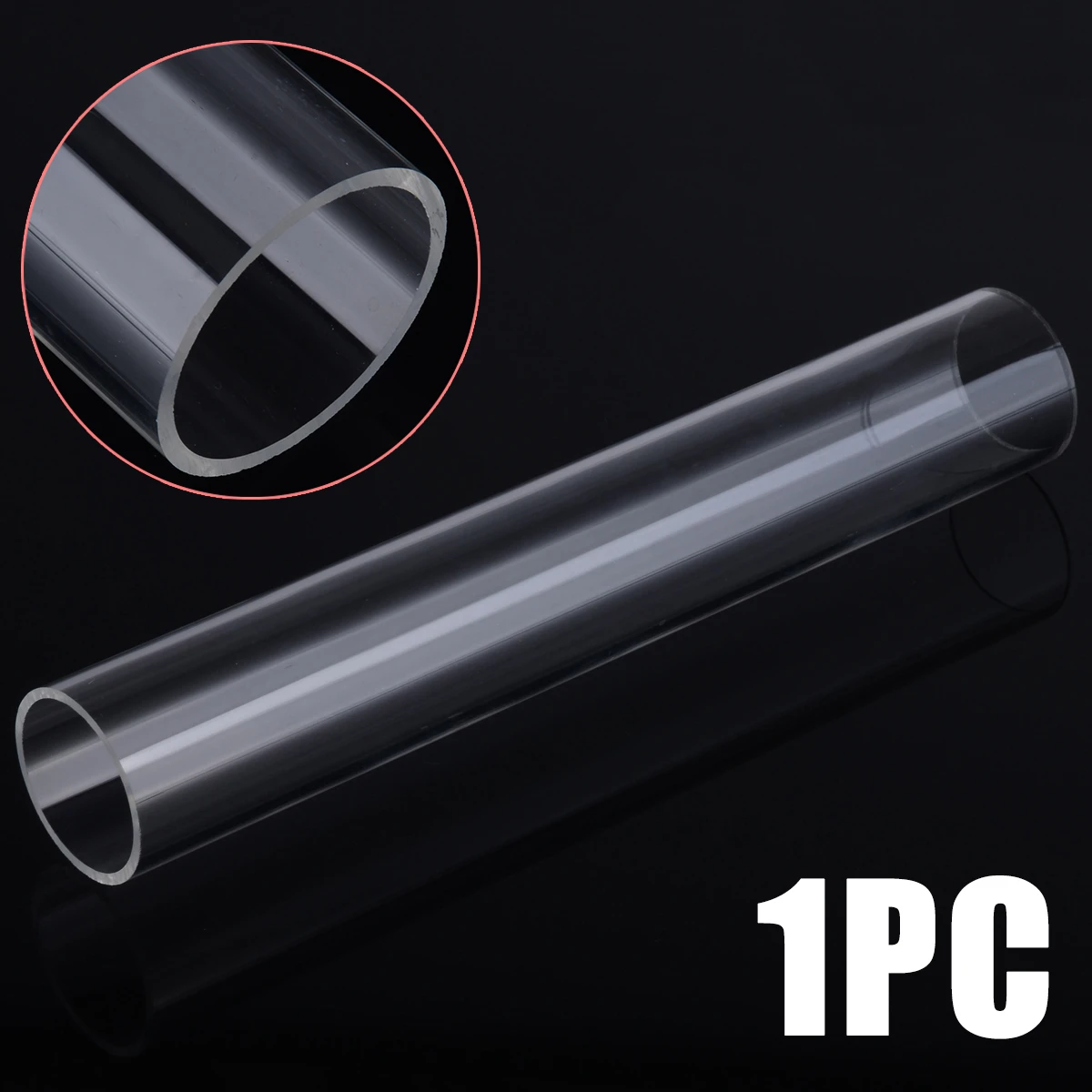 Tubo acrílico transparente de plexiglás, tubo de Lucita de 50mm OD 43,75mm  ID, accesorios transparentes de tanque de agua, tubos de vidrio acrílico, 1  ud.|Piezas para herramientas| - AliExpress