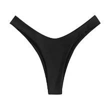 Бикини женский купальник сплошной цвет комплект бикини бразильский дерзкий низ стринги V Купальники трусики брифы# DX