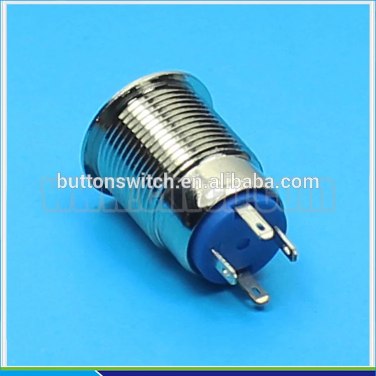1222 High round front head momentary dot illuminated IP65 waterproof switch