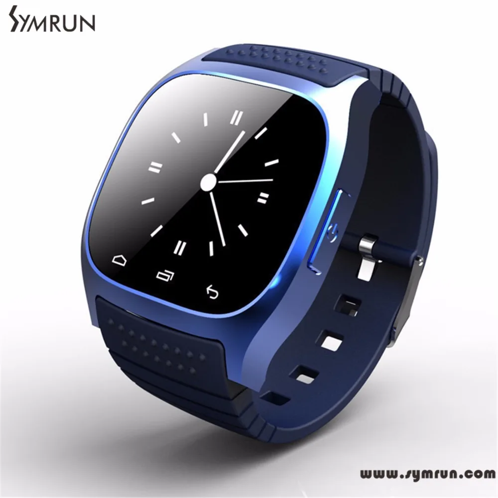 Symrun M26 Smartwatch 2017 Bluetooth Smart Watch with LED Display Dial Alarm Music Player Pedometer for