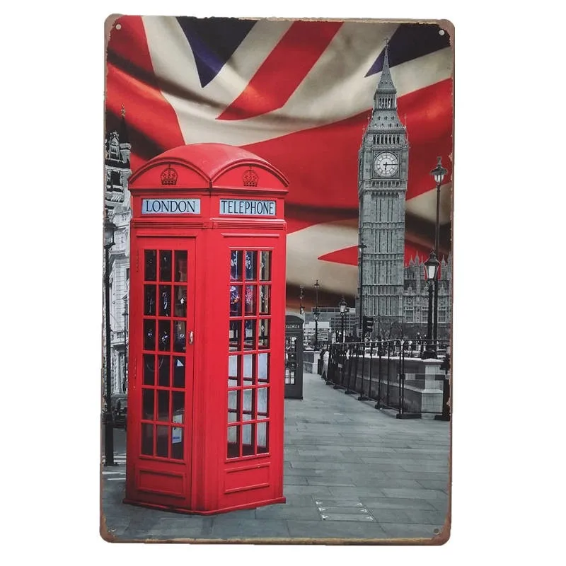 

Classic World Famous Landscap Bar Pub Club Wall Decoration Vintage Metal Plate Signs Poster Style Wall Art Paintings