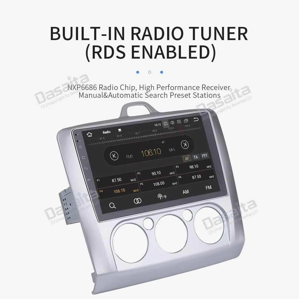 Cheap 9" ips Android 9.0 Car multimedia player For ford Focus 2 2004-2011 autoradio stereo with 8-Core 4Gb +32Gb built-in GPS wif 10