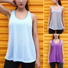 Женский свободный дышащий жилет без рукавов из двух частей для летних видов спорта, йоги, MSD-ING