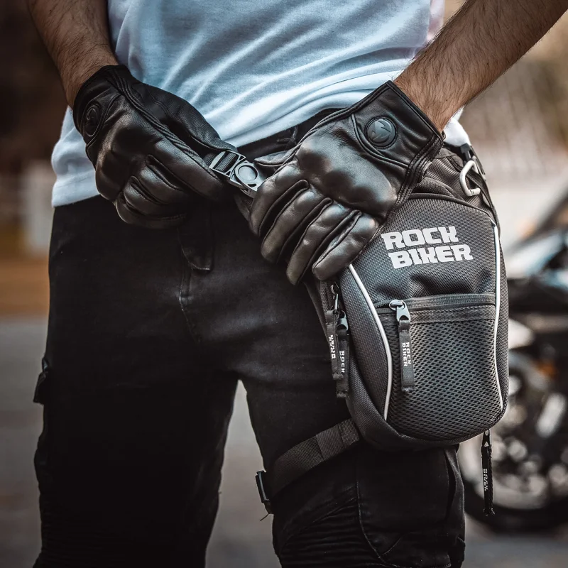 

ROCK BIKER Waterproof Motorcycle Cycling Waist Bag Outdoor Casual Nylon Motorcycle Drop Leg bags Riding Fanny Pack Moto Bag.