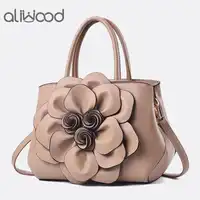 aliwood Fashion Women's Bag Rose Flower Handbags Ladies Shoulder Bags High Quality Female PU Leather Crossbody Bags Tote Bolsas