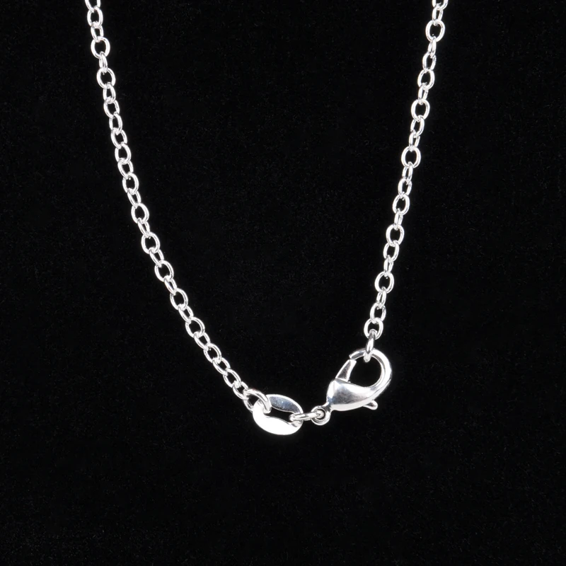 Shellhard Fashion Making Jewelry Vintage Silver Plated Water Wave Chain Figaro Flat Bead Chain Necklace Femme Bijoux 16-30inch