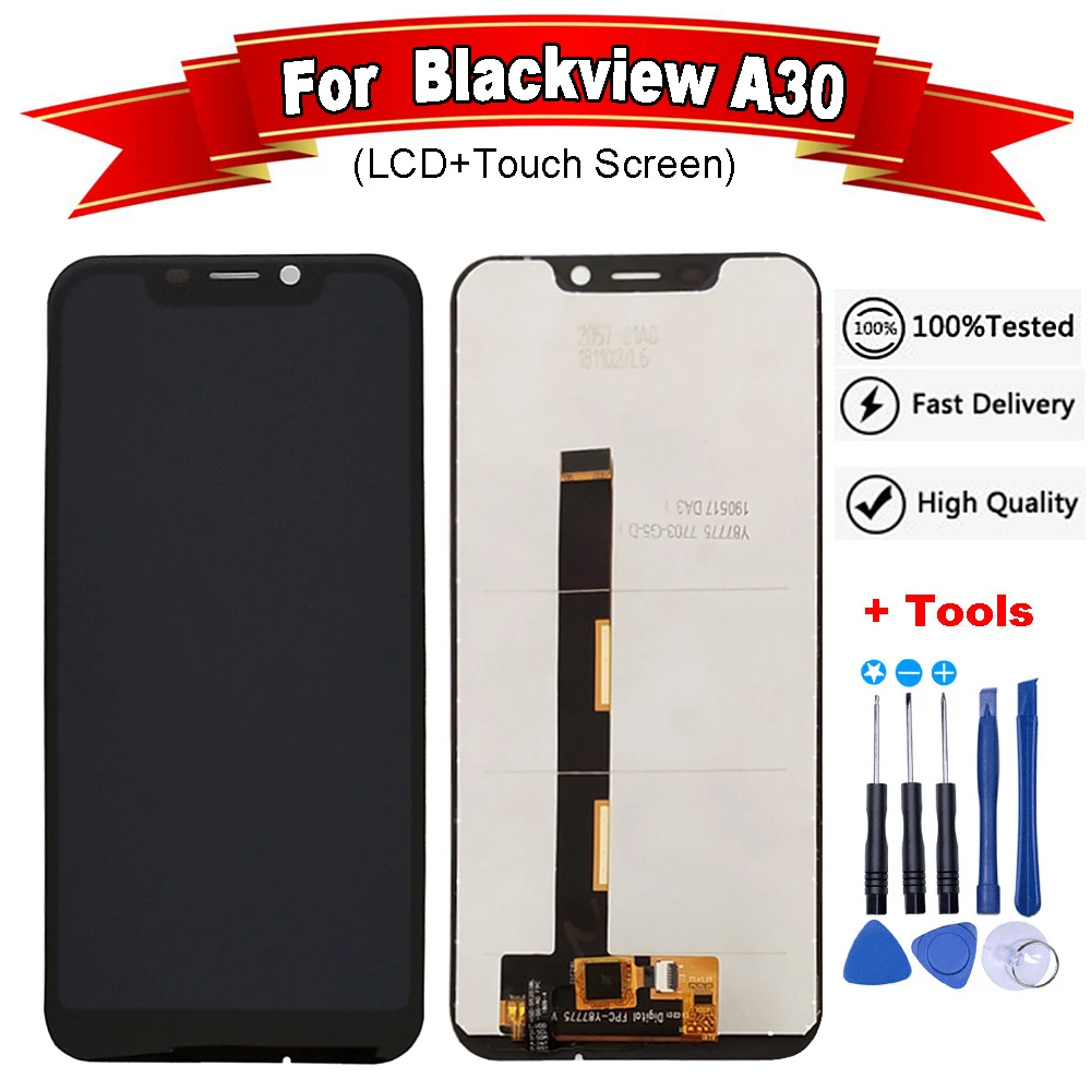 Для Blackview A30 ЖК дисплей Дисплей + кодирующий преобразователь сенсорного экрана в