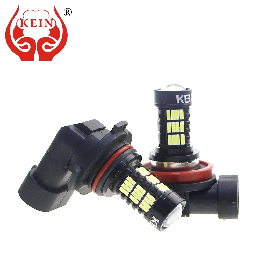 

KEIN 2pcs HB3 HB4 9005 9006 LED H11 H8 Fog lights 54smd 4014 DRL Daytime Running AUTO car External lights Lamp Bulb 12V white
