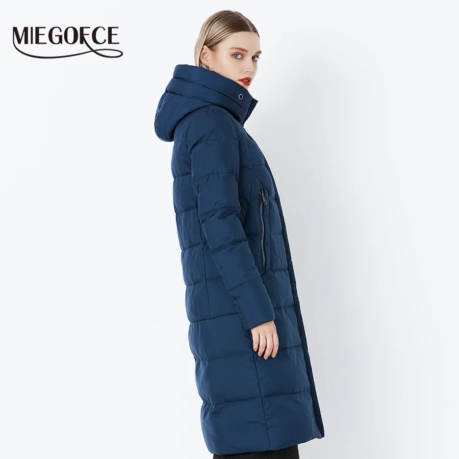 Goede Miegofce 2019 Winter Nieuwe Collectie Bio Pluis Hooded Vrouwen Winter Jas Parka Europese Stijl Warme Stijlvolle Vrouwen Winter jas