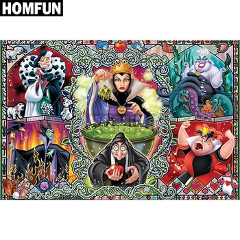 

HOMFUN Full Square/Round Drill 5D DIY Diamond Painting "cartoon character" 3D Embroidery Cross Stitch 5D Home Decor A00107