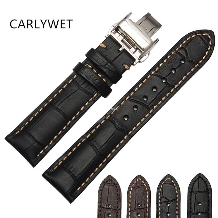 CARLYWET мужские и женские наручные часы из натуральной телячьей кожи ручной работы