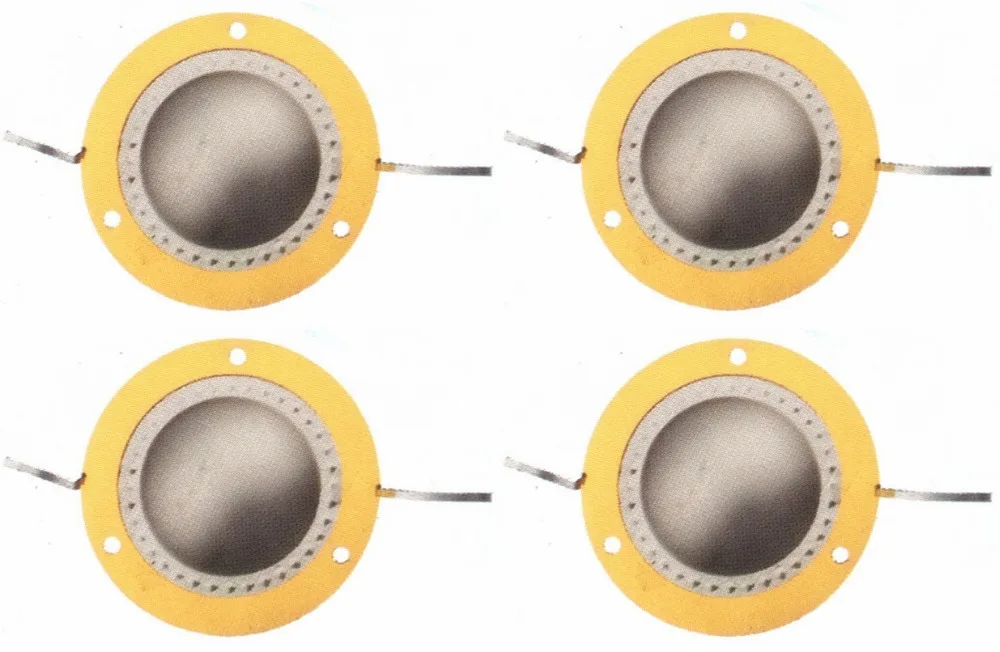 4pcs 44.4mm 44.5mm golden aluminum speaker Replace voice coil speaker