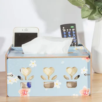 

Multifunctional Book box Remote control Storage box Detachable Wooden High Quality Cargo Box Family Table Decoration Products