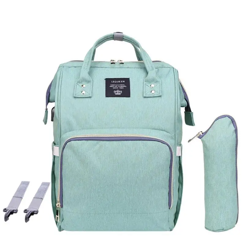 Водонепроницаемая сумка для подгузников для беременных, большой рюкзак для мамы и папы с зарядкой через usb, вместительная Водонепроницаемая Повседневная сумка для ноутбука - Цвет: 7
