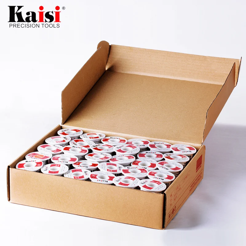 Kaisi Flux 1.2% Rosin Core Tin Lead Solder Wire Sn60 / Pb40 for Welding Works (0.3mm / 0.4mm / 0.5mm / 0.6mm Optional) Kaisi Flux 1.2% Rosin Core Tin Lead Solder Wire Sn60 / Pb40 for Welding Works (0.3mm / 0.4mm / 0.5mm / 0.6mm Optional)