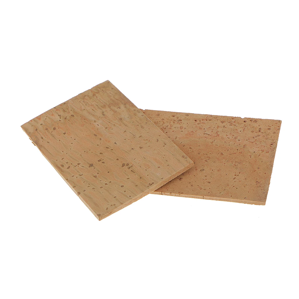 4Pcs 61 x 40 x 2mm Natural Saxophone Neck Cork Sheet for Soprano/Tenor/Alto Sax Parts