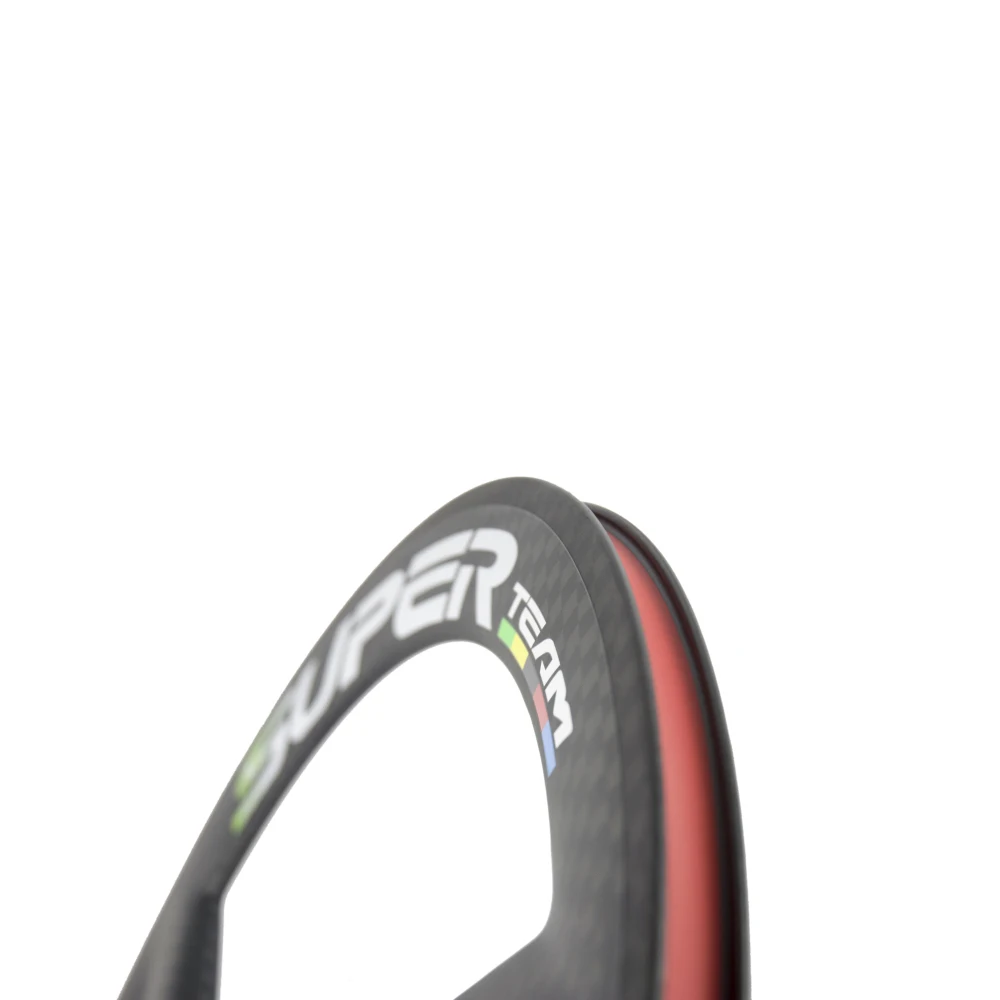 Cheap Superteam Front and Rear Wheel 700C 56mm tri spoke, 3 spoke carbon wheel set CLINCHER/TUBULAR Road Track Fixed Gear Bike Wheels 2 Cheap Superteam Front and Rear Wheel 700C 56mm tri spoke, 3 spoke carbon wheel set CLINCHER/TUBULAR Road Track Fixed Gear Bike Wheels 2