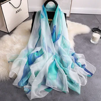 

2020 summer women scarf fashion print silk scarves for lady shawls and wraps hijabs scarfs beach stoles lady pahsmina foulard