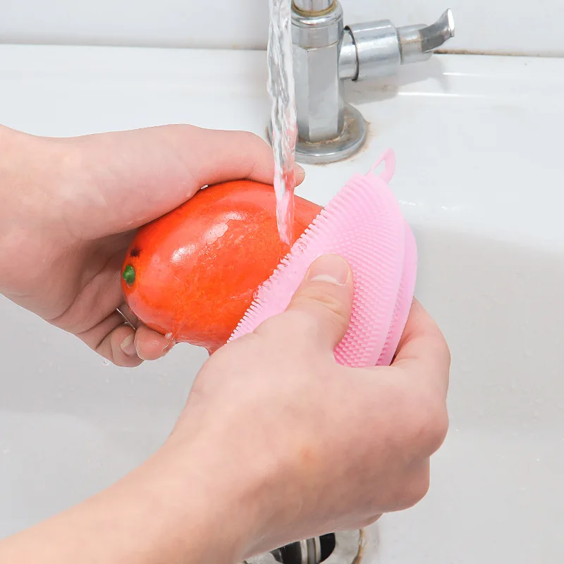 

Silicone Cleaning Brush Magic Bowl Dish Cleaning Sponges Scouring Pads Pot Pan Cleaner Brush Kitchen Cleaning Tool