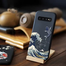 for Samsung Galaxy S10 Plus S10e e Note 10 Plus 5G Case 3D Relief Matte Soft Cover LICOERS Official Case for Galaxy S10+ Funda