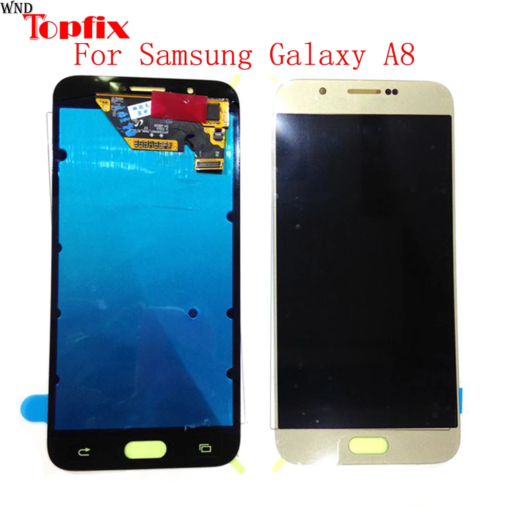 

100%Tested Super AMOLED For Samsung A8 A8000 A800 A800F LCD Display Touch Screen With Frame Digitizer Assembly Replacement Parts