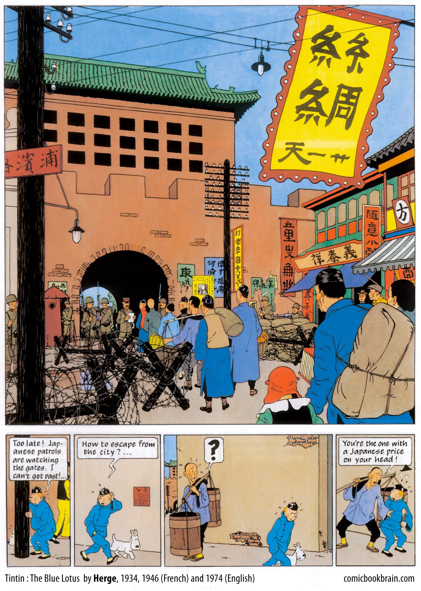 Китайские Мультяшные комиксы TinTin винтажные Ретро с крафтовым покрытием плакат