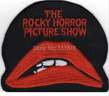 

3" Rocky Horror Picture Show Lips & Words Movie TV Series Fancy Dress Costume Embroidered iron on patch TRANSFER APPLIQUE