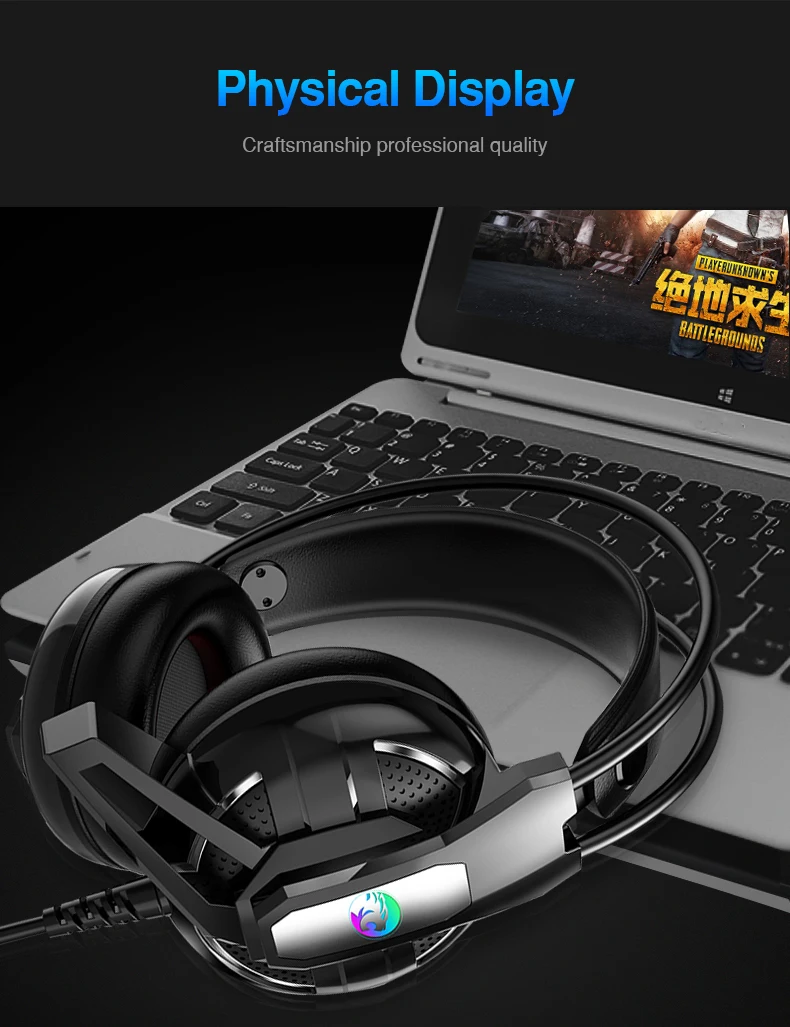 7.1 Channel USB Wired Gaming Headset Deep Bass Game Earphone Computer headphones with microphone led light headphones for PC (16)
