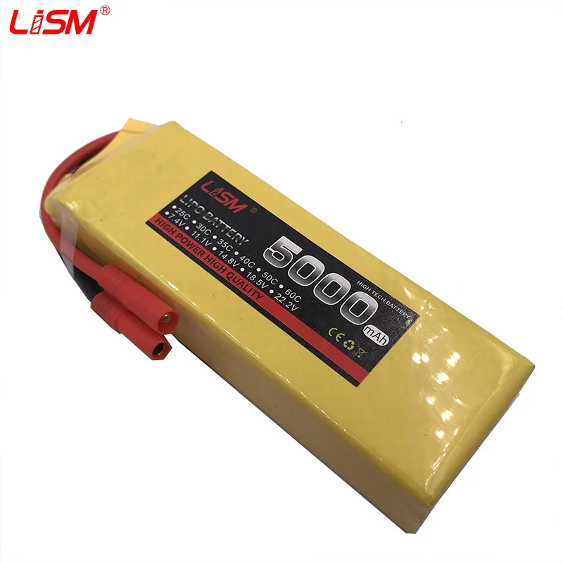 

RC Battery 14.8V 5000mAh 30C max60C 4S RC LiPo Li-Poly Battery for Helicopter Quadcopter Boat Toy battery LiPo 14.8V#20y80