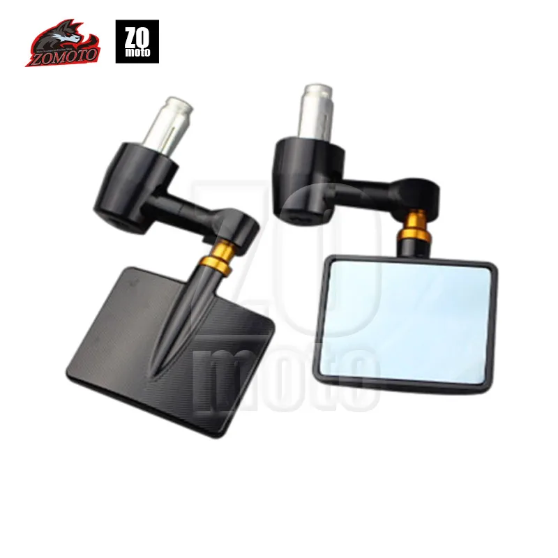 

MOTOCYCLE RIZOMAs Handlebar Rear Mirror CNC SQUARE BLUE MIRROR SURFACE HIGHT QUALITY MAKE OF CNC Aluminium BMWs DUCATIs YAMAHAs