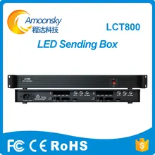 Amoonsky LCT800 LED sending card box support install 2pcs Nova msd600 led display sending card