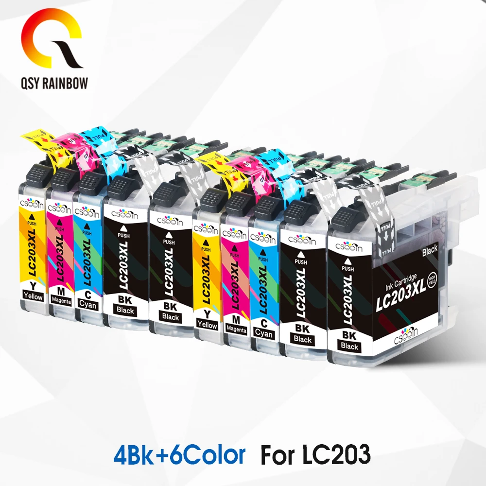 

2 Set Compatible Ink Cartridges Replacement for Brother LC203 High Yield, Used with Brother MFC J480DW J680DW J880DW J460DW J485