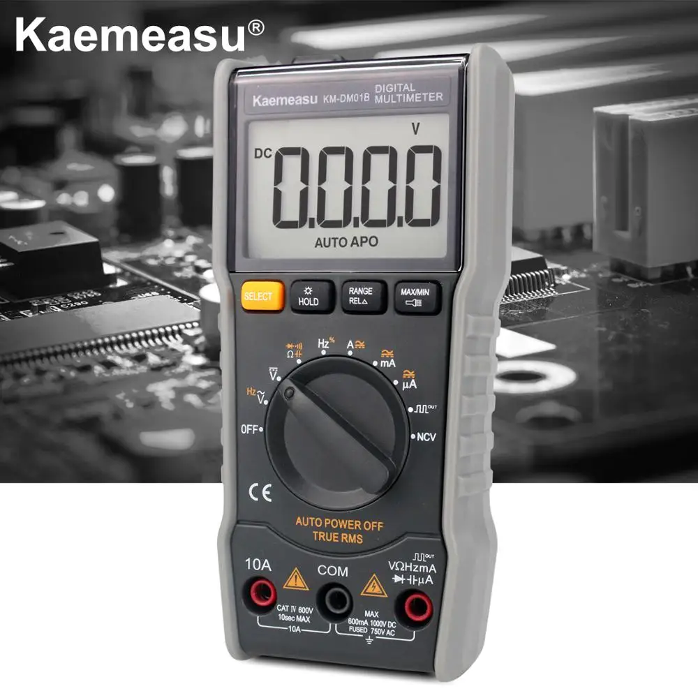 Ceny Cyfrowy multimetr Anti burn Mini DC AC NCV wyjście prostokątne true rms tester diodowy elektroniczny przyrząd do konserwacji KM DM01B