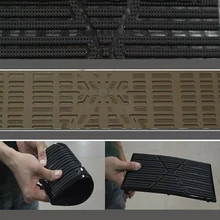 Черный Автомобильный Коврик для пола, коврик для ног, накладка на педаль, водонепроницаемый комплект