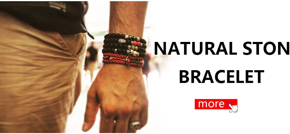 Mcllroy Bracelet Men Bead Sparta Crown 8mm Natural Stone Bracelet Bangle Handmade Man Jewelry Mens Bracelets erkek bileklik