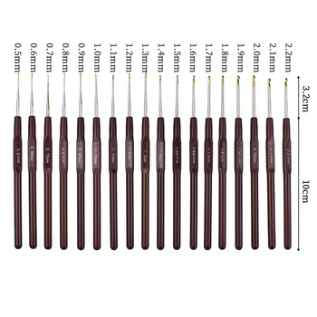 

KOKNIT 18pcs Mix 0.5mm-2.2mm Crochet Hooks crochet hooks knitting needles Small Size Yarn Weave Knitting Hooks Needles