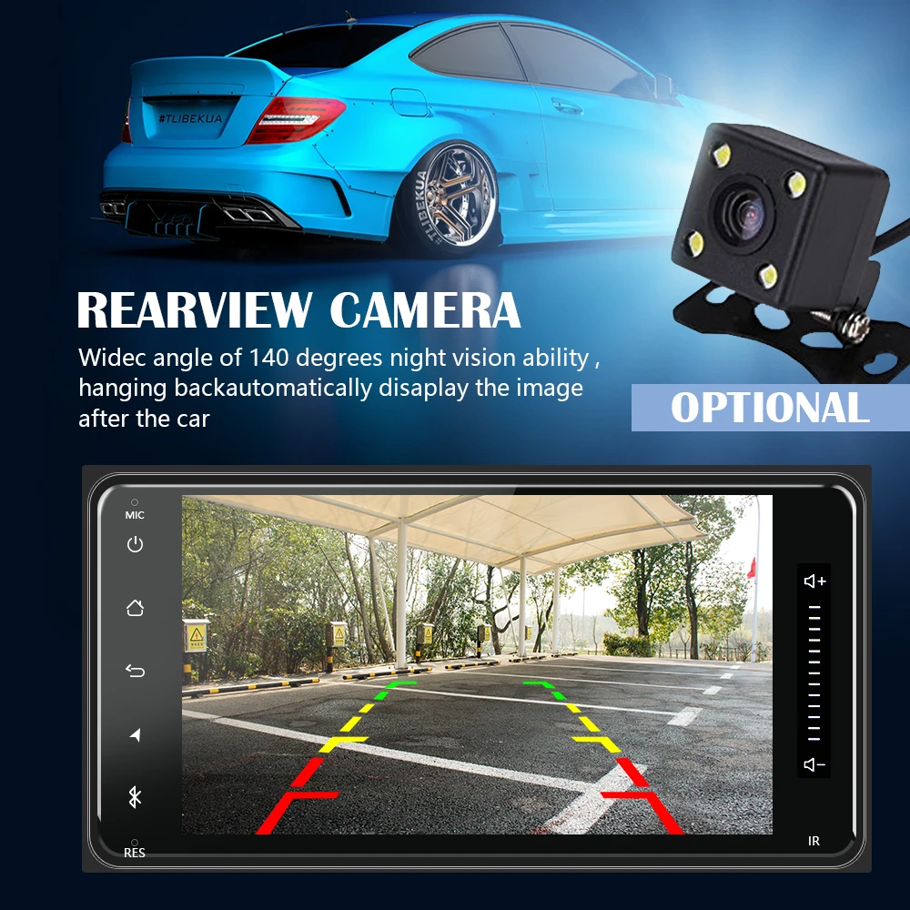  Podofo Android 8.1 Auto Multimedia-Player GPS Auto Radios 2 Din 7 ''Auto Radio Bluetooth Auto Audio