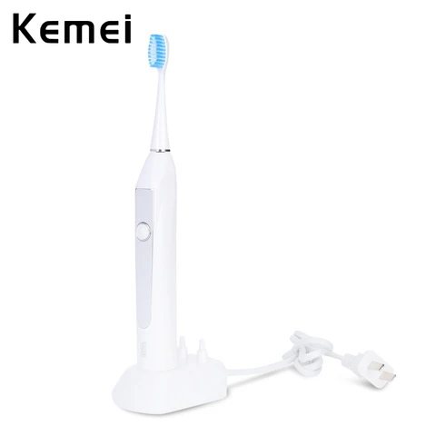 Escovas de Dentes Indutivo de Carregamento Kemei Ultra-sônica Lavável Automático Km-913