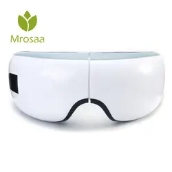 Mrosaa Электрический массажер для глаз Smart Беспроводной зарядки Bluetooth глаз массаж инструменты три многочисленные функции помочь здоровый сон