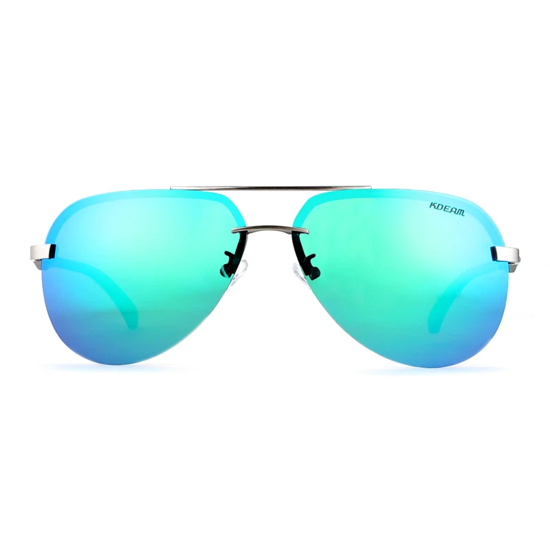 Goede KDEAM Aluminium Magnesium Gepolariseerde Zonnebril Mannen 62mm Lens Zonnebril Polaroid Twee tone Goggles Met Designer Doos