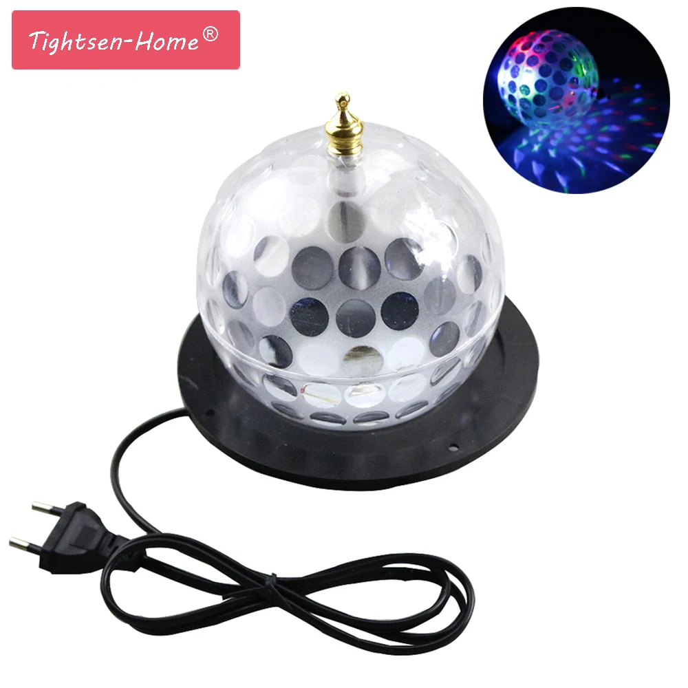 

mini 3W led stage light AC85-265V Auto rotate Crystal Disco Ball light colorful DJ magic for Party,KTV,Bar home decoration light