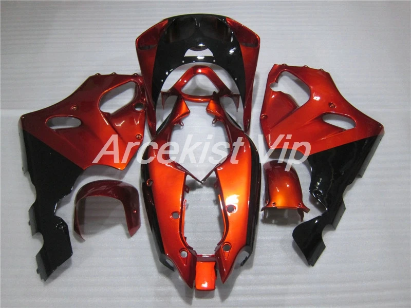 ABS Обтекатели комплект подходит для kawasaki Ninja ZX7R 7R 1996-2003 1997 1998 1999 2000 2001 2002 ZX-7R 7R свободный изготовленный на заказ черный orange