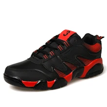Venta caliente zapatos de deporte para hombre zapatillas de deporte corrientes de cuero athletic calzado marcas rojo/de oro/negro hombres trail running shoes gimnasio calzado