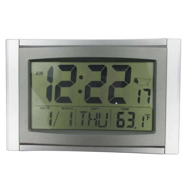 Atomic Alarm Digital Clock 5 In 1 Lcd Radio La Crosse Technology Atomic Alarm Digital Clock 5 In 1 Lcd Radio La Crosse Technology Wall Temperatured Snooze