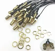 10 pces 20cm cabo de extensão ufl para rp sma conector antena wi-fi trança cabo ipx para RP-SMA jack macho sma para ipx 1.13