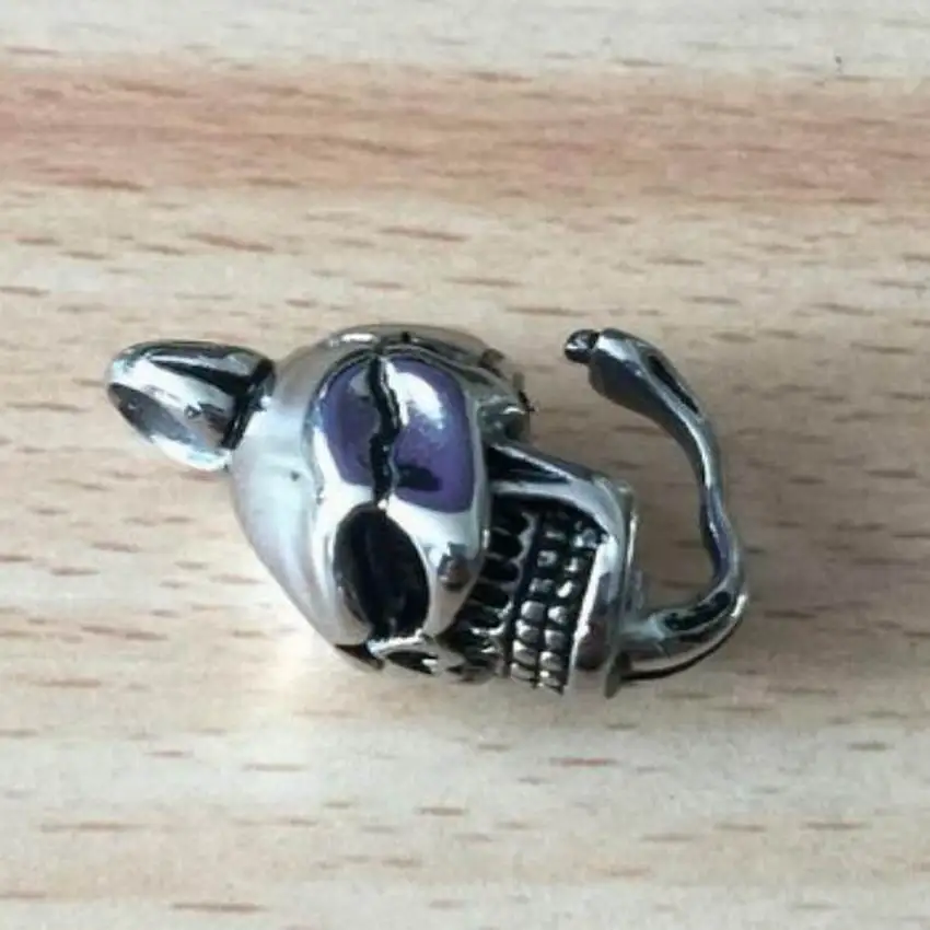 

1 Piece 316L Stainless Steel Skull Head DIY Accessory 5L018