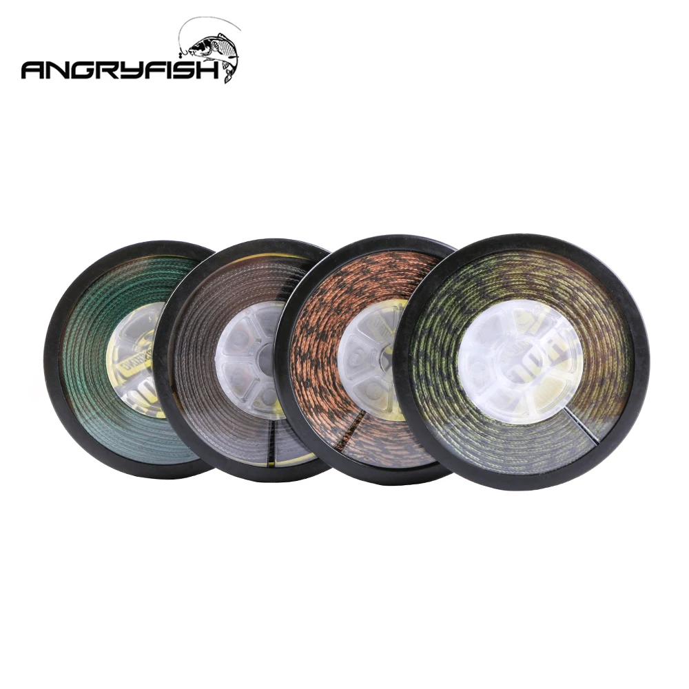 Angryfish Lead Core Carp Fishing Line 25Lbs 35Lbs 45Lbs 60Lbs