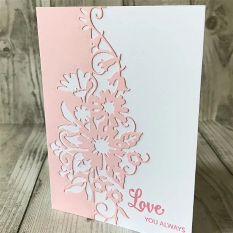 

New Arrival Flower Lace Corner Metal Cutting Dies New 2019 Stencil for Dies Scrapbooking Card Making Album Embossing Craft DIY