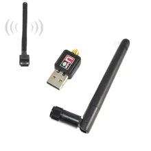 150 Мбит/с USB WiFi беспроводной адаптер LAN Карта 802.11n/g/b+ 2dbi Антенна mini 150 м 150 Мбит/с беспроводной lan адаптер 802.11b